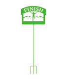 Finish Girl Yard Stake